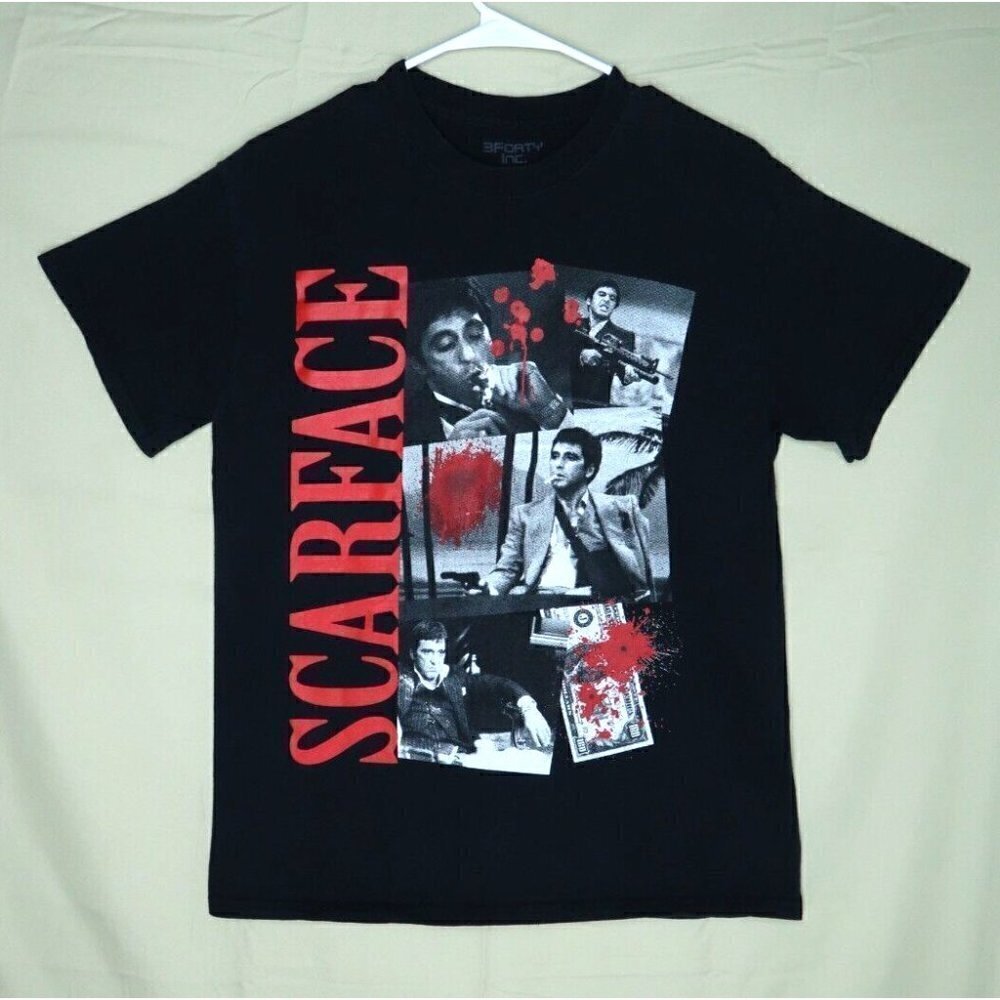 Vintage Scarface T Shirt Black 3Fourty Inc Al Pacino Tony Montana Mens Medium